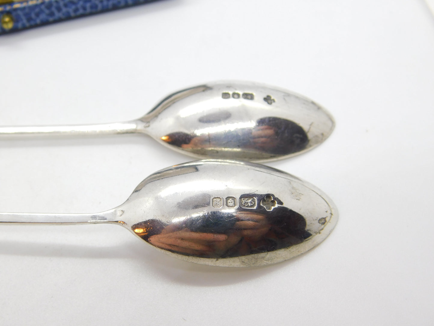 Pair of Hound Dog Mask Terminal Sterling Silver Spoons Vintage 1982 Birmingham