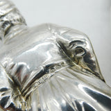 Art Deco Pair of Sterling Silver Novelty Dutch Lady & Gent Pepper Shakers 1926 London