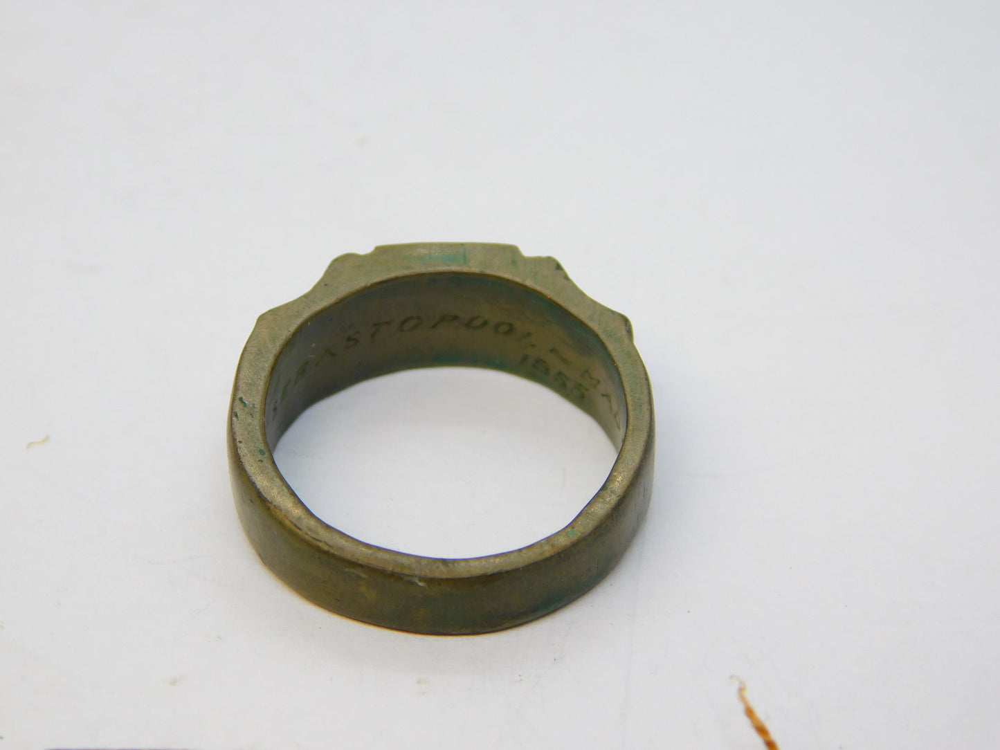 Victorian Crimean War Bronze Ring 'Made from the Great Bell of Sebastopool' 1855