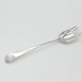 George II Large Sterling Silver Crested Runcible Spoon 1740 London Antique