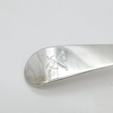 George II Large Sterling Silver Crested Runcible Spoon 1740 London Antique