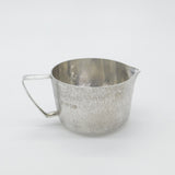 Sterling Silver Modernist Textured Cream Jug Vintage 1978 London D.G