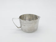 Sterling Silver Modernist Textured Cream Jug Vintage 1978 London D.G