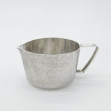 Sterling Silver Modernist Textured Cream Jug Vintage 1978 London D.G