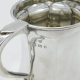 Sterling Silver Modernist Curved Pattern Christening Mug 1924 Birmingham Antique