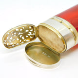 Victorian Sampson Mordan Sterling Silver Vinaigrette Scent Bottle Antique 1847 London