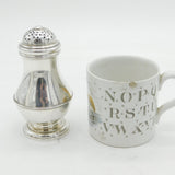 George I Sterling Silver Bun Sugar Caster Antique 1726 London, Edward Gibbon