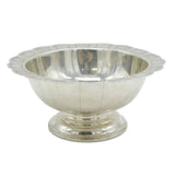 George IV Sterling Silver Floral Pattern Pedestal Bowl Antique 1822 London
