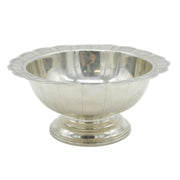 George IV Sterling Silver Floral Pattern Pedestal Bowl Antique 1822 London