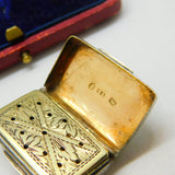 Georgian Sterling Silver Vinaigrette Floral Motif Antique 1793 Birmingham