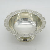 George IV Sterling Silver Floral Pattern Pedestal Bowl Antique 1822 London