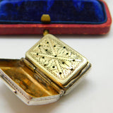 Georgian Sterling Silver Vinaigrette Floral Motif Antique 1793 Birmingham