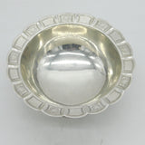 George IV Sterling Silver Floral Pattern Pedestal Bowl Antique 1822 London