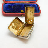 Georgian Sterling Silver Vinaigrette Floral Motif Antique 1793 Birmingham
