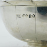 George IV Sterling Silver Floral Pattern Pedestal Bowl Antique 1822 London