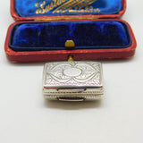 Georgian Sterling Silver Vinaigrette Floral Motif Antique 1793 Birmingham