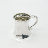Sterling Silver Modernist Curved Pattern Christening Mug 1924 Birmingham Antique