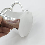 Sterling Silver Modernist Curved Pattern Christening Mug 1924 Birmingham Antique
