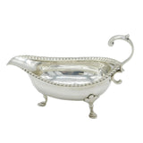 George III Sterling Silver Sauce Boat Antique 1800 London, John Emes