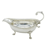 George III Sterling Silver Sauce Boat Antique 1800 London, John Emes
