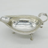 George III Sterling Silver Sauce Boat Antique 1800 London, John Emes