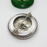 Victorian Sterling Silver Aesthetic Bird Sweetheart Brooch Antique c1880