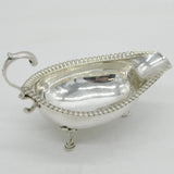 George III Sterling Silver Sauce Boat Antique 1800 London, John Emes