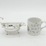 George III Sterling Silver Sauce Boat Antique 1800 London, John Emes