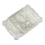 Victorian Sterling Silver Windsor & Warwick Double-Sided Card Case Antique 1840 Birmingham