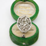 Late-17th Century Sterling Silver Bell Form Heraldic Fob Seal Antique c1690