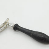 Edwardian Sterling Silver Wooden Handled Cream Skimmer Antique 1909 Edinburgh