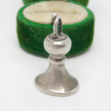 Late-17th Century Sterling Silver Bell Form Heraldic Fob Seal Antique c1690