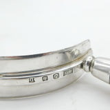 Edwardian Sterling Silver Wooden Handled Cream Skimmer Antique 1909 Edinburgh