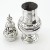 George II Sterling Silver Large Crested Muffineer Sugar Caster 1759 London