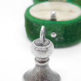 Late-17th Century Sterling Silver Bell Form Heraldic Fob Seal Antique c1690