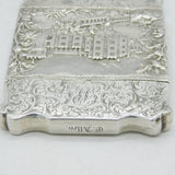 Victorian Sterling Silver Windsor & Warwick Double-Sided Card Case Antique 1840 Birmingham