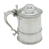 Garrards Victorian Sterling Silver Lidded Tankard Antique 1872 London