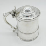 Garrards Victorian Sterling Silver Lidded Tankard Antique 1872 London