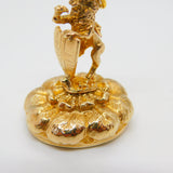 9ct Yellow Gold Regal Lion & Shield Carnelian Set Fob Seal Vintage 1966 London