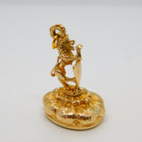 9ct Yellow Gold Regal Lion & Shield Carnelian Set Fob Seal Vintage 1966 London