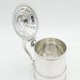 Garrards Victorian Sterling Silver Lidded Tankard Antique 1872 London