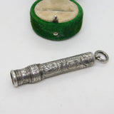 Victorian Sampson Mordan Sterling Silver Propelling Pencil Fob Antique 1900