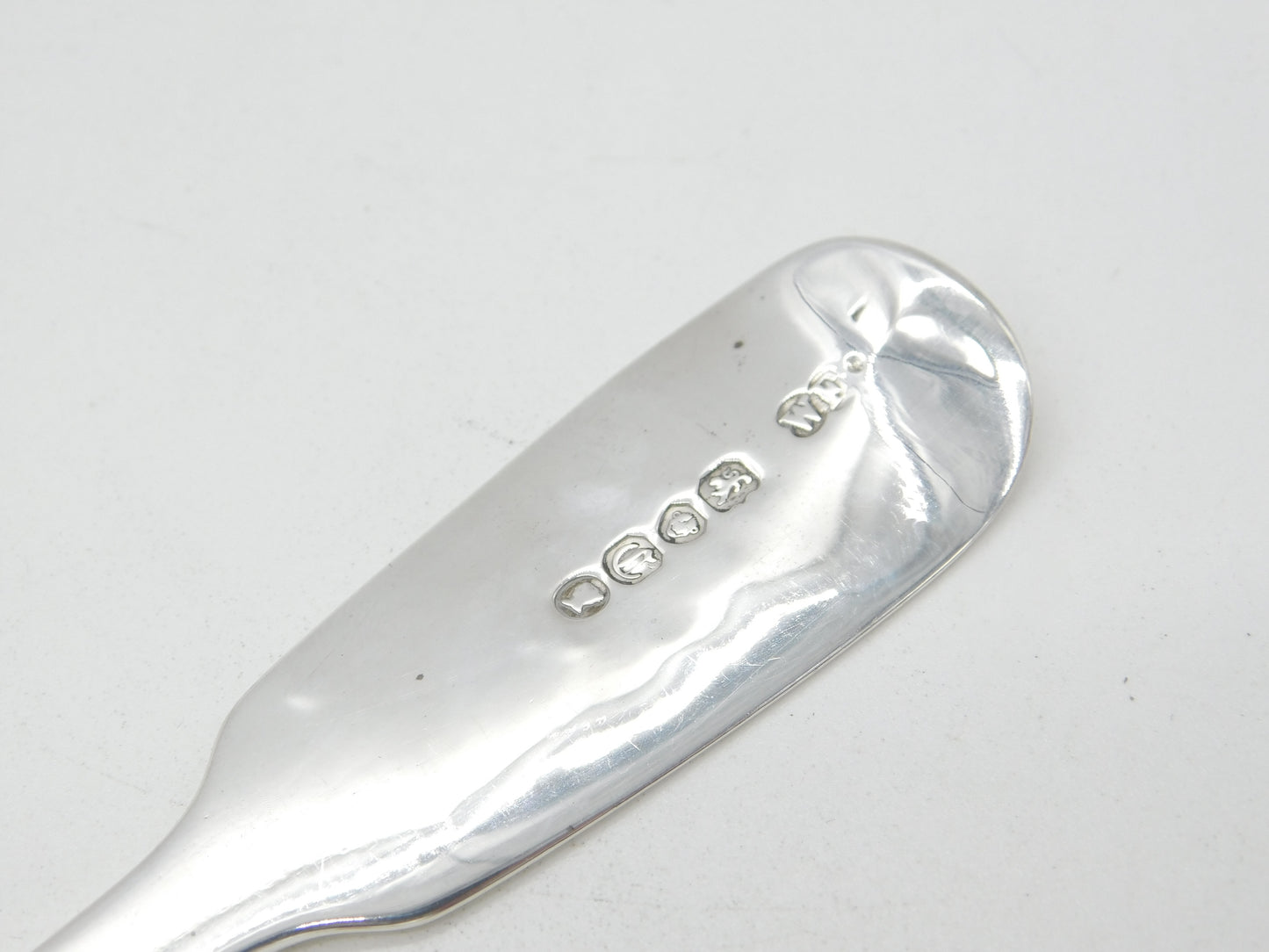 Early Victorian Sterling Silver Berry Pattern Serving Spoon 1838 London Antique