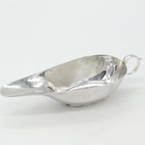 Sterling Silver Modernist Pattern Sauce Boat Antique 1934 Chester Art Deco