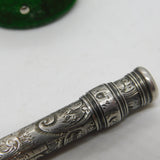 Victorian Sampson Mordan Sterling Silver Propelling Pencil Fob Antique 1900