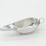 Sterling Silver Modernist Pattern Sauce Boat Antique 1934 Chester Art Deco