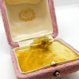 18ct Yellow Gold & Yellow Sapphire Solitaire Ring Vintage 1994 London