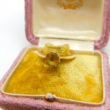 18ct Yellow Gold & Yellow Sapphire Solitaire Ring Vintage 1994 London