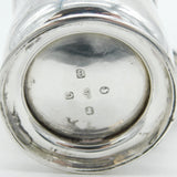 Victorian Sterling Silver Floral Pattern Christening Mug Antique 1870 Sheffield