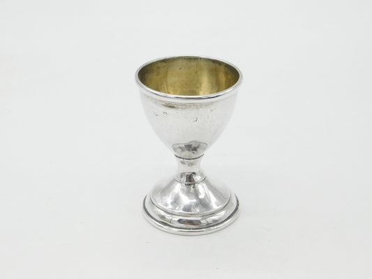 Georgian Sterling Silver Egg Cup Gilded Interior Antique c1780 George III